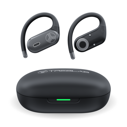 TREBLAB X-Smart Wireless Earbuds with Translation & AI Assistant | 144-language real-time translator, 4 mics, IPX5, earhook secure fit, 8.5H battery, BT 5.4, gaming mode