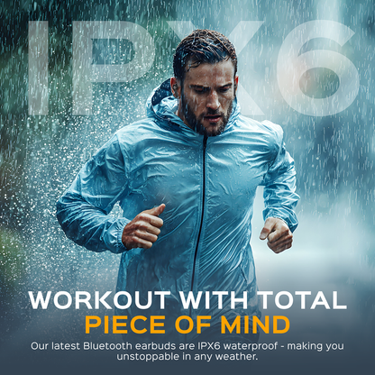 TREBLAB X9 Pro - Bluetooth Earbuds w/Active Noise Cancelling, Hybrid ANC | Headphones with Pure Sound, IPX6 Waterproof Wireless Earphones, 50H Playtime, 6 AI Mics for Calls, Sports, Work, Travel