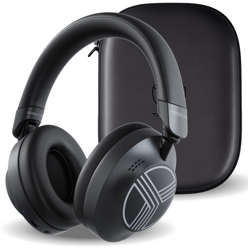 TREBLAB Z7-Pro Noise Cancelling Over Ear Headphones Wireless Bluetooth | Hybrid ANC -30dB, 38H Battery, Transparency Mode, Foldable with Case, Multipoint BT 5.3, Gaming Mode 65ms, USB-C, AUX