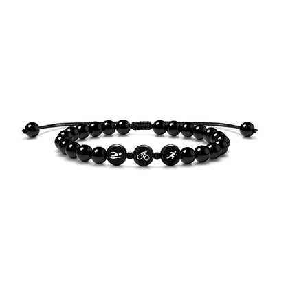 Triathlon Black ID Bracelet