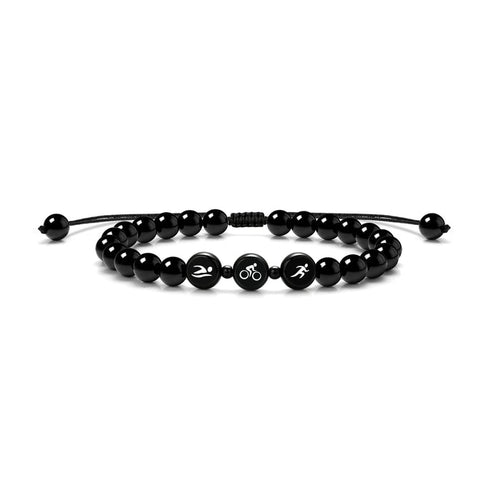 Triathlon Black ID Bracelet