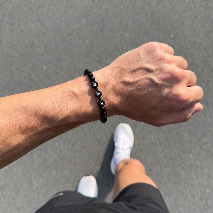 Triathlon Black ID Bracelet