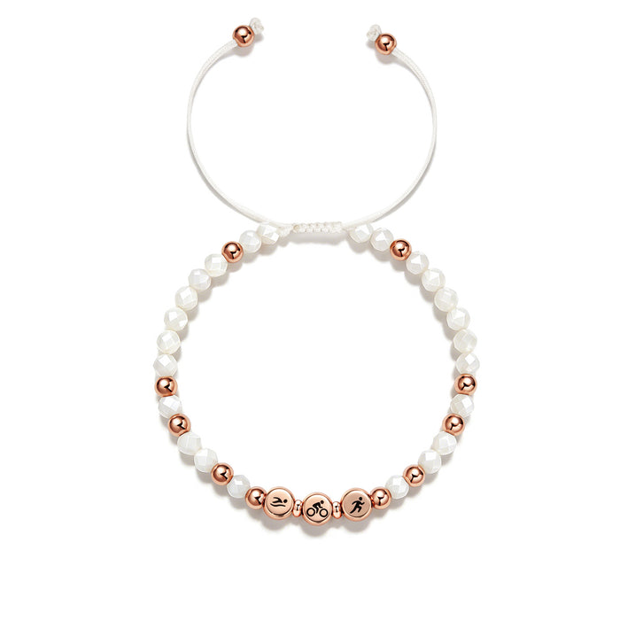 Triathlon White ID Bracelet