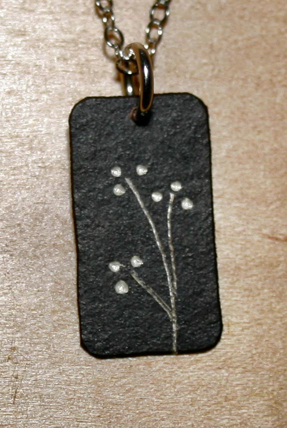 Triple Dot Floral Oxidized Necklace