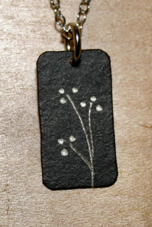 Triple Dot Floral Oxidized Necklace