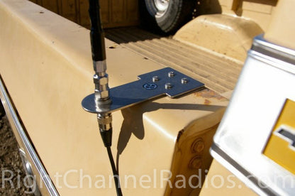 Firestik Stake Hole CB Mount Installed - Closeup
