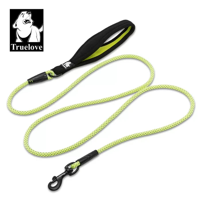 TrueLove Rope Dog Leash - Reflective and Soft Neoprene Comfort Handle TLL2571 - Dog.Dog.Cat.