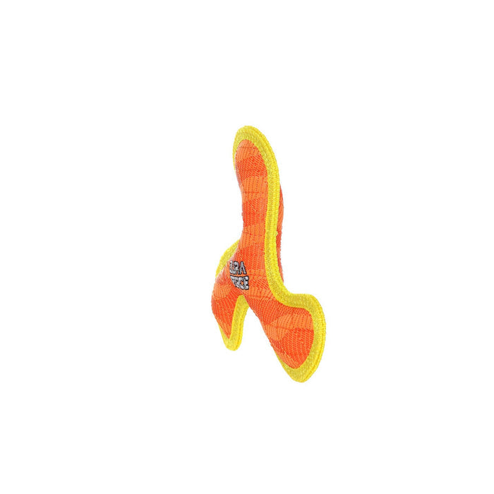 Tuffy Dog Toys - VIP Products - DuraForce Jr Boomerang - Orange, Durable, Squeaky Dog Toy - Dog.Dog.Cat.