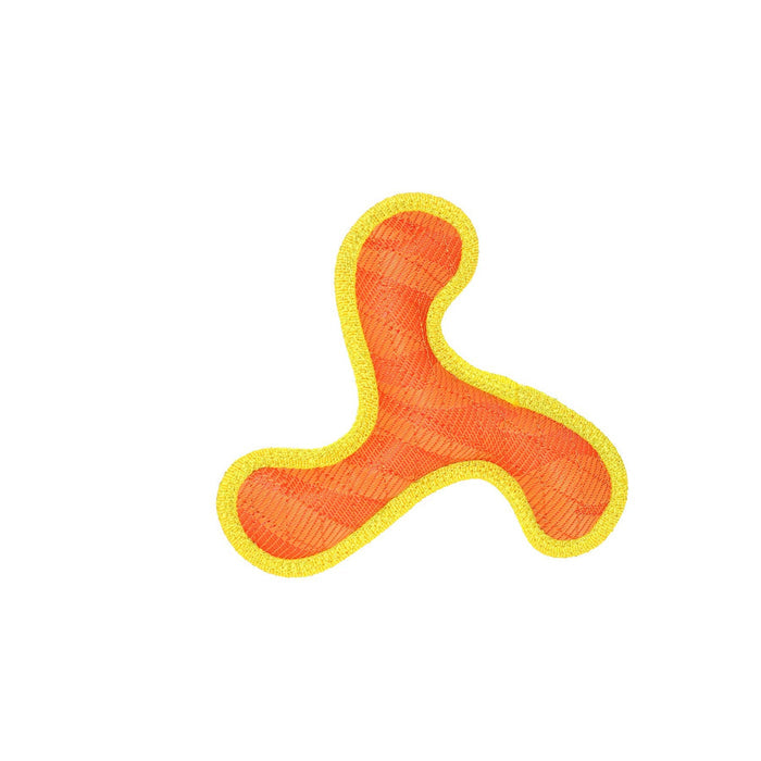 Tuffy Dog Toys - VIP Products - DuraForce Jr Boomerang - Orange, Durable, Squeaky Dog Toy - Dog.Dog.Cat.