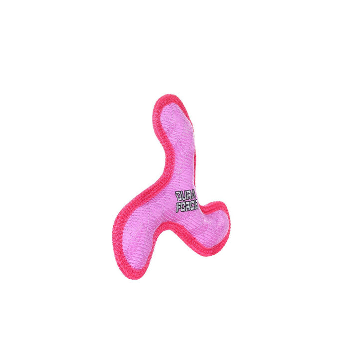Tuffy Dog Toys - VIP Products - DuraForce Jr Boomerang - Pink, Durable, Squeaky Dog Toy - Dog.Dog.Cat.