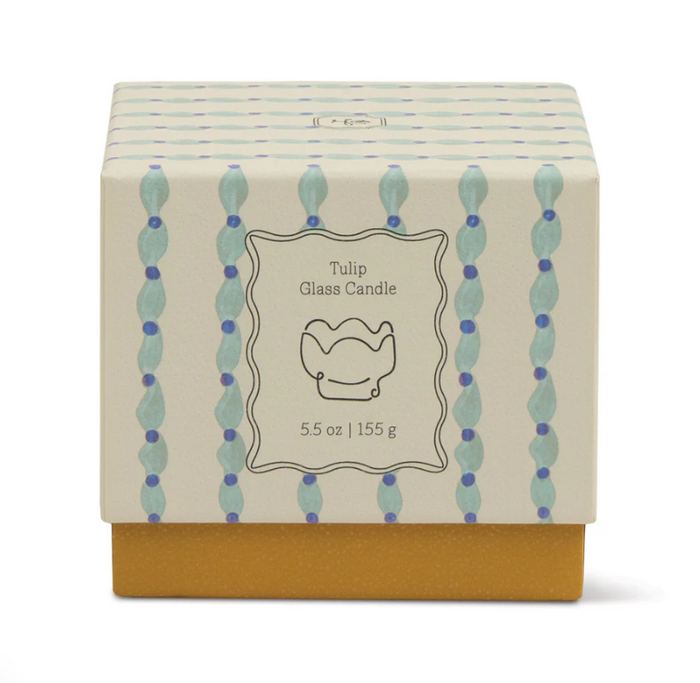 TULIP GLASS W/ PRINTED BOX - WISTERIA & WILLOW