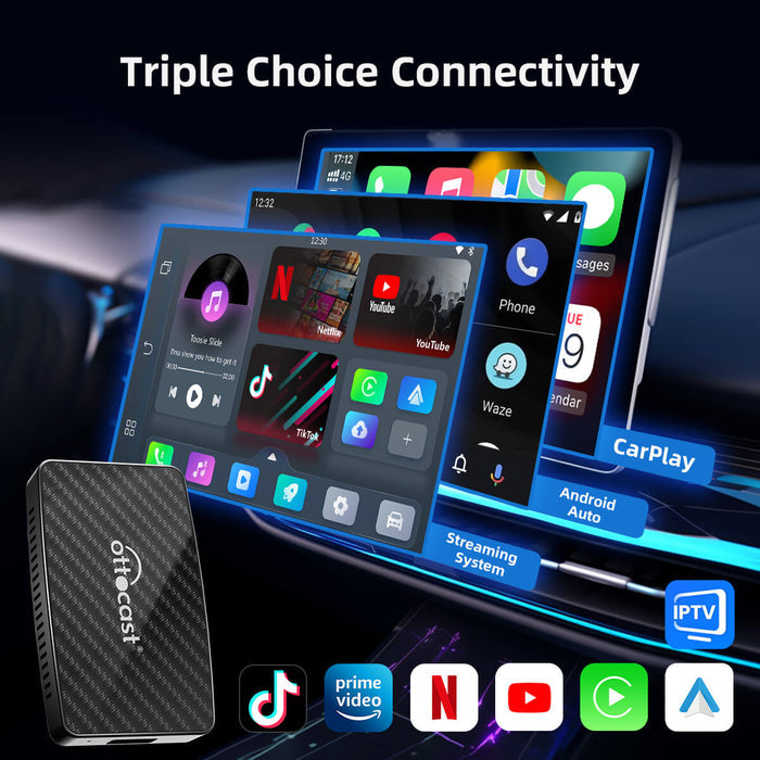 (twitter Special Offer ) Play2Video Pro Wireless CarPlay/ Android Auto 3-in-1 Adapter