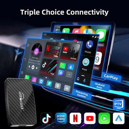 (twitter Special Offer ) Play2Video Pro Wireless CarPlay/ Android Auto 3-in-1 Adapter