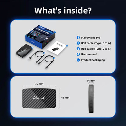 (twitter Special Offer ) Play2Video Pro Wireless CarPlay/ Android Auto 3-in-1 Adapter