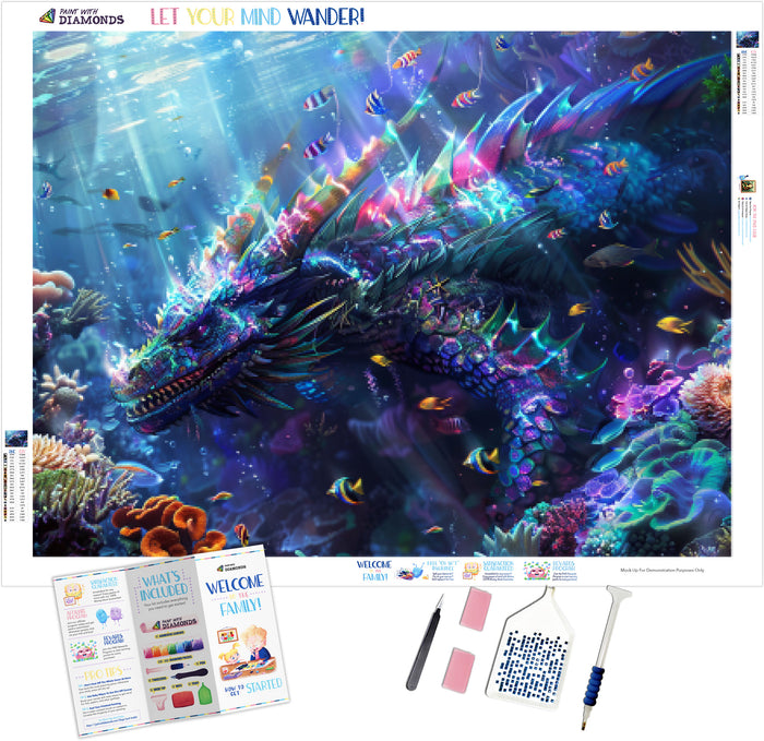 Underwater Dragon With Translucent Scales