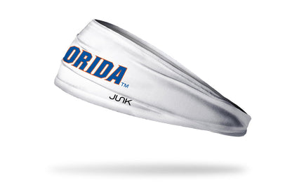University of Florida: Wordmark White Big Bang Lite Headband - View 1