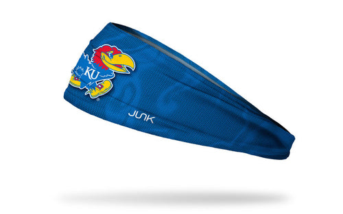 University of Kansas: Jersey Logo Blue Big Bang Lite Headband - View 1