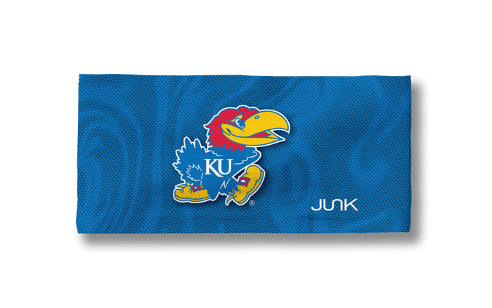 University of Kansas: Jersey Logo Blue Big Bang Lite Headband - View 3