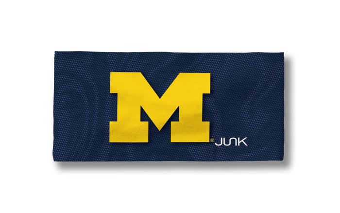 University of Michigan: Jersey Logo Blue Big Bang Lite Headband - View 3