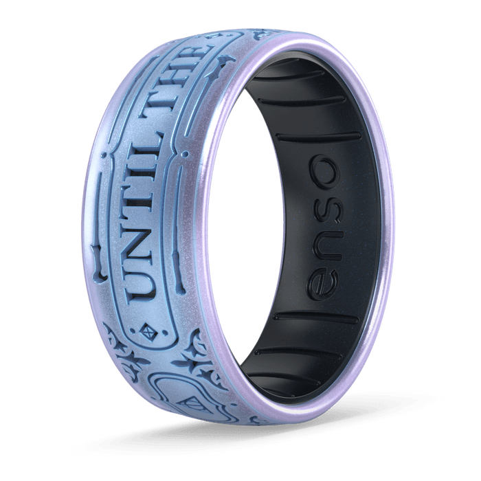 Harry Potter Silicone Ring - Until The Very End - Moonstone/Black Pearl
