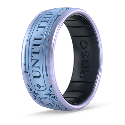 Harry Potter Silicone Ring - Until The Very End - Moonstone/Black Pearl