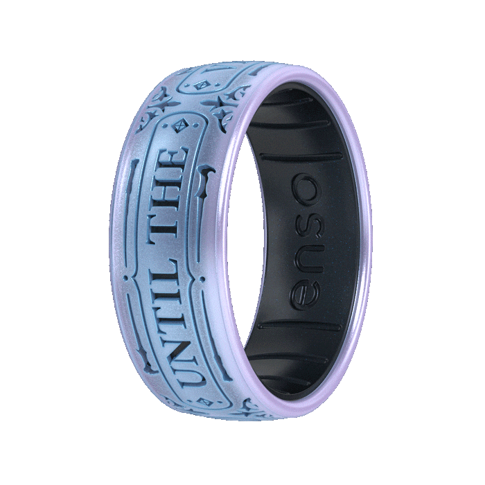 Harry Potter Silicone Ring - Until The Very End - Moonstone/Black Pearl