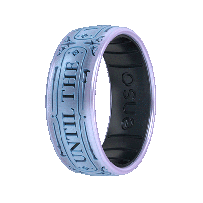 Harry Potter Silicone Ring - Until The Very End - Moonstone/Black Pearl