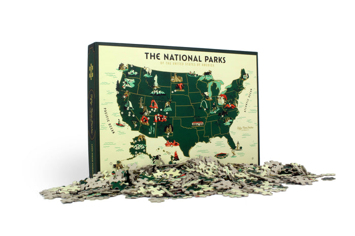 U.S. National Parks Map 1000-Piece Puzzle