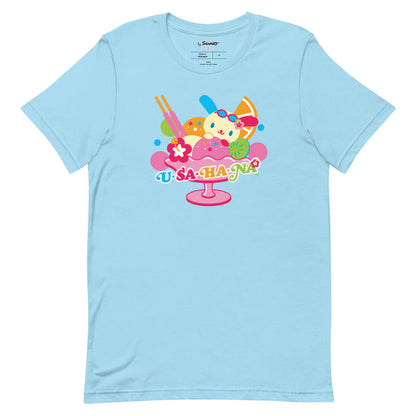 U*SA*HA*NA Fruit Sundae Tee Apparel Printful Ocean Blue S