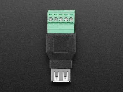 USB-A Female Socket to 5-pin Terminal Block by The Pi Hut - The Pi Hut
