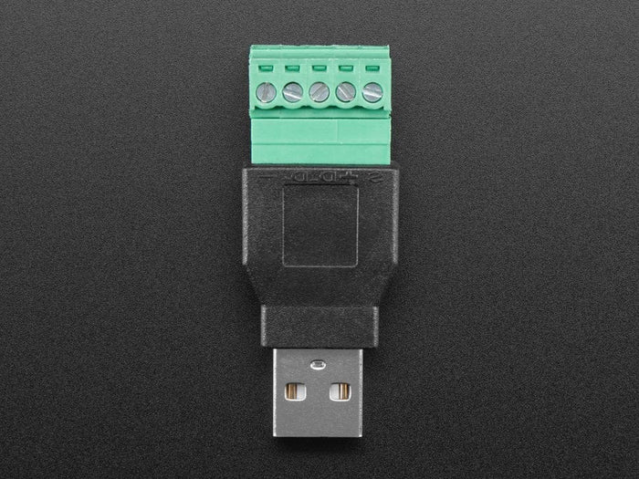 USB-A Male Plug to 5-pin Terminal Block by The Pi Hut - The Pi Hut