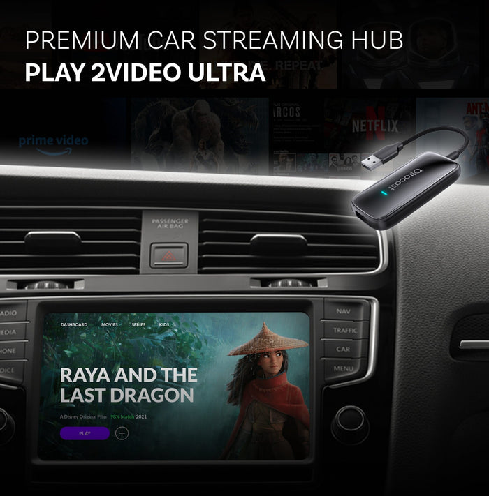 (Use code to save 20% OFF: L15) Play2Video Ultra Wireless CarPlay/Android Auto All-in-1 Adapter