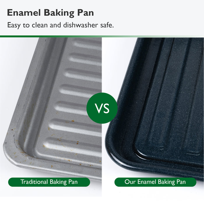VAL CUCINA - Enamel Baking Pan Compatible with Clean Series