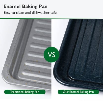 VAL CUCINA - Enamel Baking Pan Compatible with Clean Series