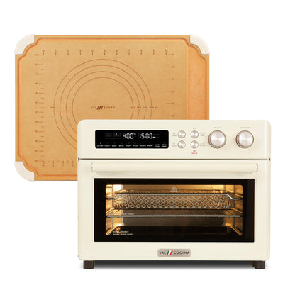 VAL CUCINA - Roma Air Fryer Toaster Oven & Cutting Board - Almond Cream