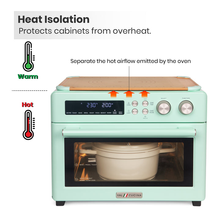 VAL CUCINA - Roma Air Fryer Toaster Oven & Cutting Board - Almond Cream