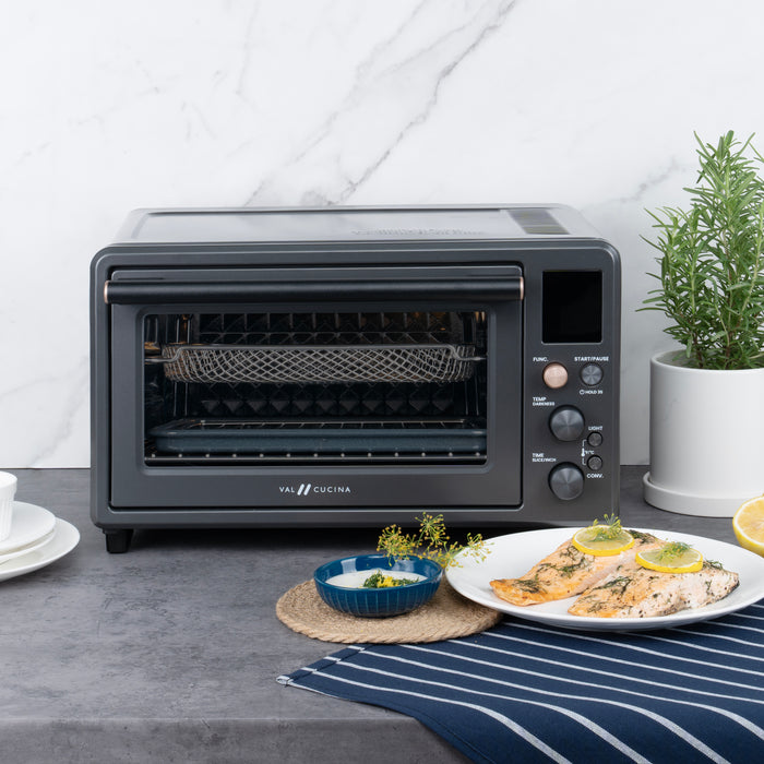 VAL CUCINA 10-in-1 Clean Air Fryer Toaster Oven Combo