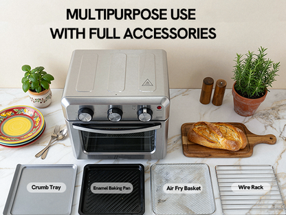 VAL CUCINA Air Fryer Basket Replacement Parts Compatible with VCO12TM Air Fryer Toaster Oven (Air Fry Basket)