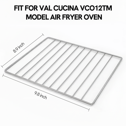 VAL CUCINA Air Fryer Oven Wire Rack Replacement Parts Compatible with VCO12TM Air Fryer Toaster Oven (Wire Rack)