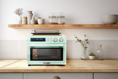 VAL CUCINA-Air Fryer Toaster Oven & Cutting Pastry Board - Hot Pink