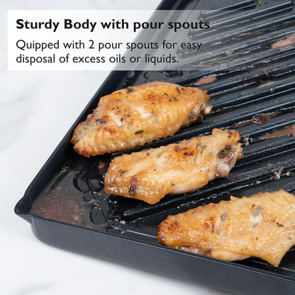 Val Cucina-Reversible Grill & Griddle Plate