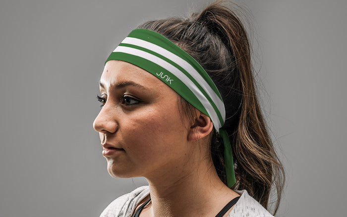 Varsity Stripe (Green) Flex Tie Headband - View 3