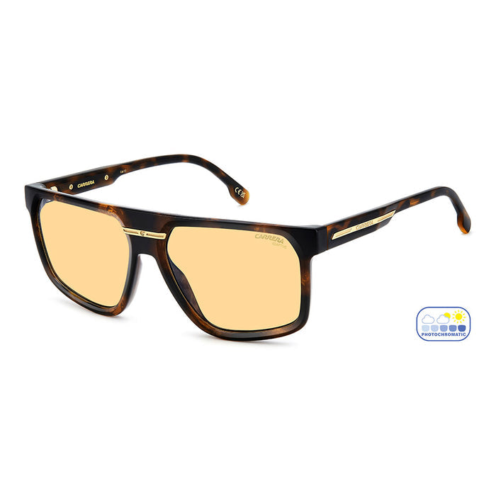 Carrera Victory C 14 Square Photochromatic Sunglasses Havana – angled view