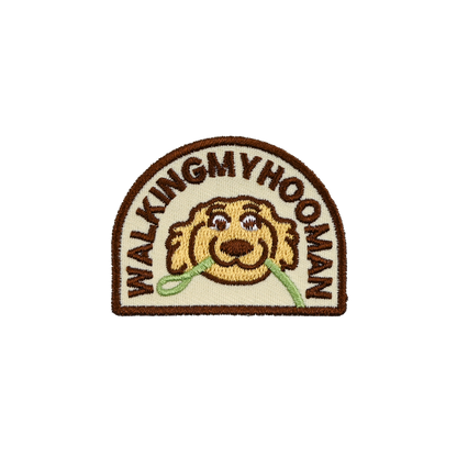 Walking my Hooman - Premium Velcro Patch
