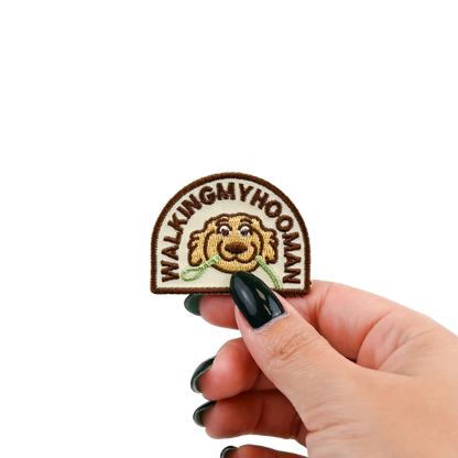 Walking my Hooman - Premium Velcro Patch
