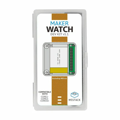 Watch Development Kit w/ Orange Strap (Excluding Core) v1.1 - m5stack-store