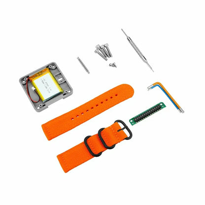 Watch Development Kit w/ Orange Strap (Excluding Core) v1.1 - m5stack-store