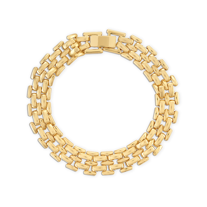 Watch Link Bracelet - 18k gold filled watch link chain bracelet