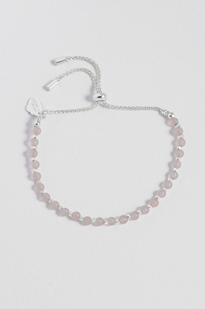 Wellness Rose Quartz Gemstone Amelia Bracelet