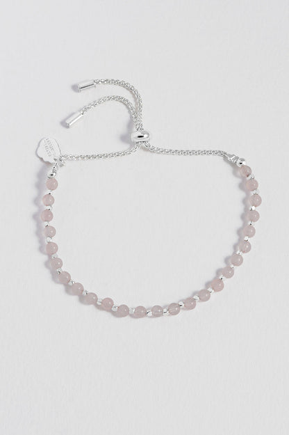 Wellness Rose Quartz Gemstone Amelia Bracelet